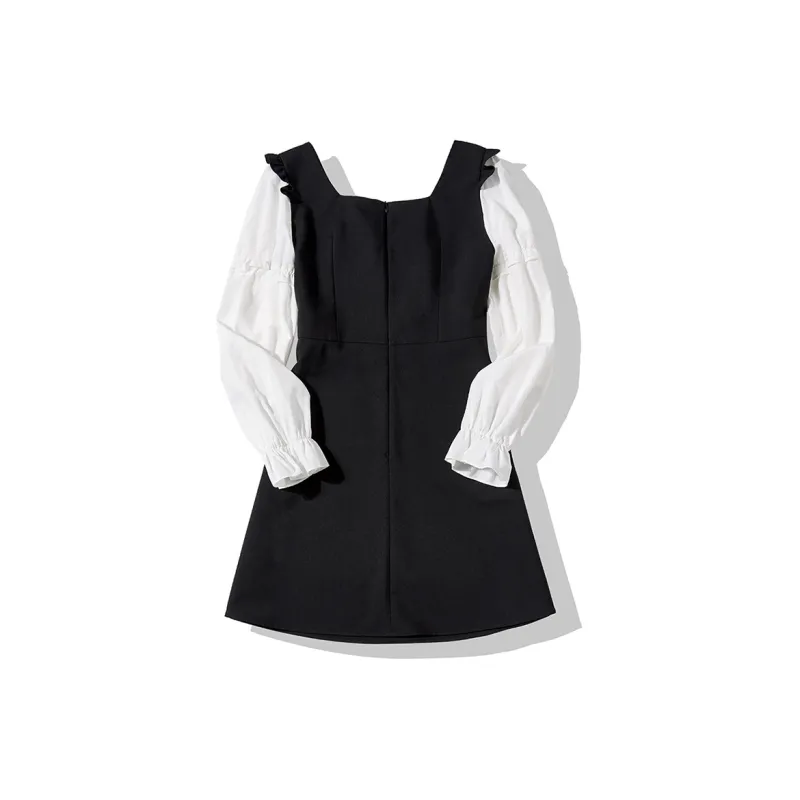 EPTISON WOMAN Dress Women's Black White-1