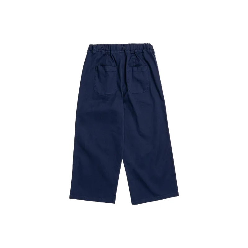 Champion Loose Fit Wide Leg Casual Pants Japan Version Women's Navy Blue-1
