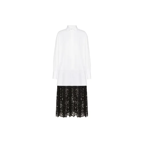 Valentino Long-Sleeved Dresses Women's White