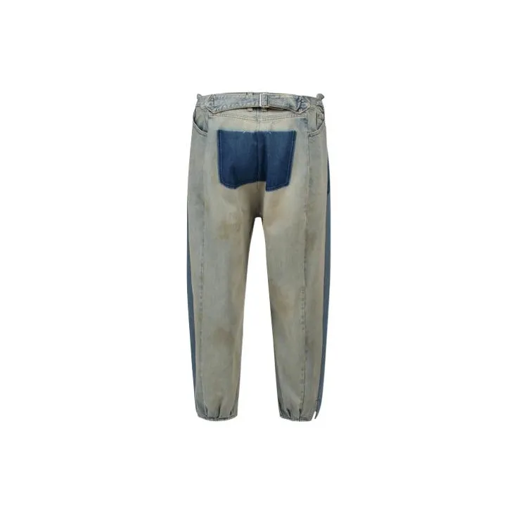 Maison Margiela Woman Cotton Jeans Blue-1