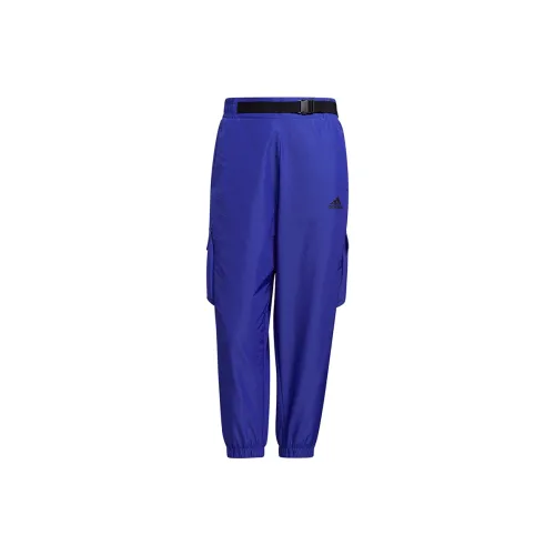 Adidas Knitted Sweatpants Women's Blue