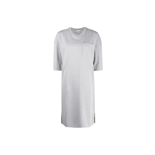 GANNI Short-Sleeved Dresses Women's Gray
