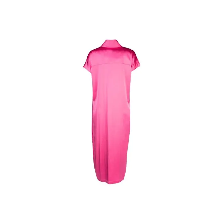 Balenciaga Short-Sleeved Dresses Regular Fit Women's Fuchsia-1