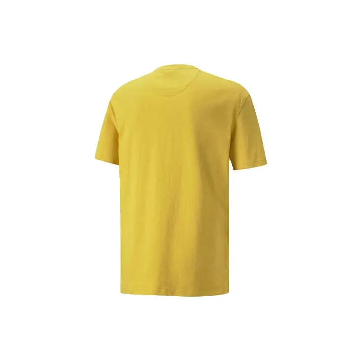 PUMA MMQ T-Shirts Men Bamboo Yellow-1