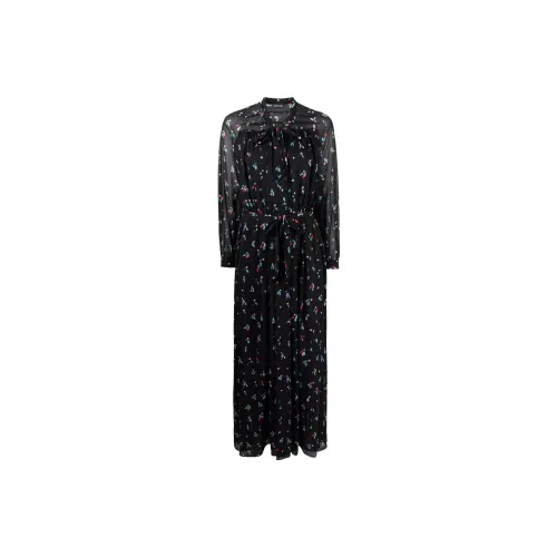 EMPORIO ARMANI Long-Sleeved Dresses Women's Black