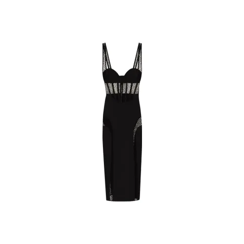 DION LEE Sleeveless Dresses Women's Black