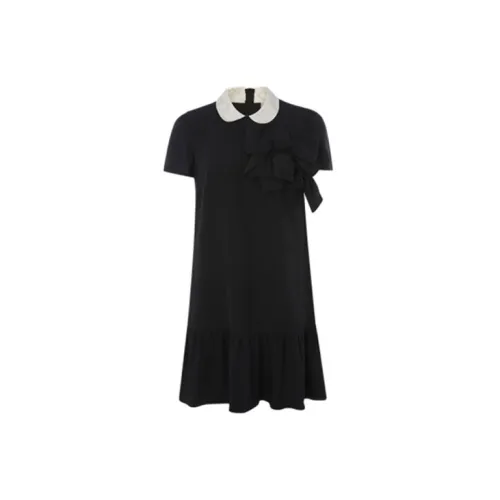 RED VALENTINO Short-Sleeved Dresses Women's Black