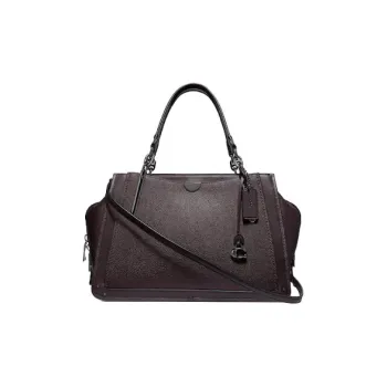 COACH Dreamer Leather Handbag Large Size Women's Maroon