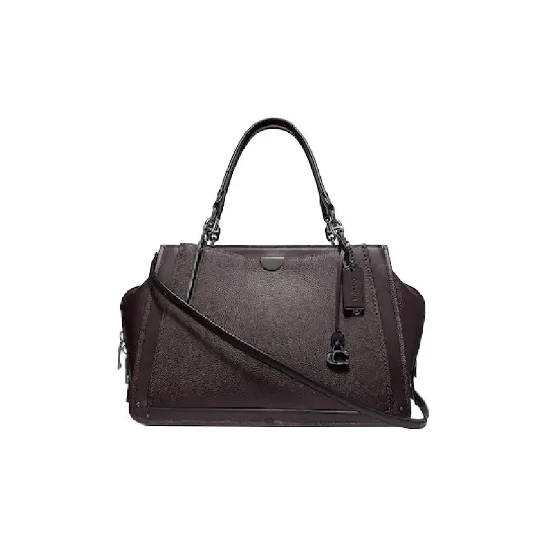 COACH Dreamer Leather Handbag Large Size Women's Maroon-0