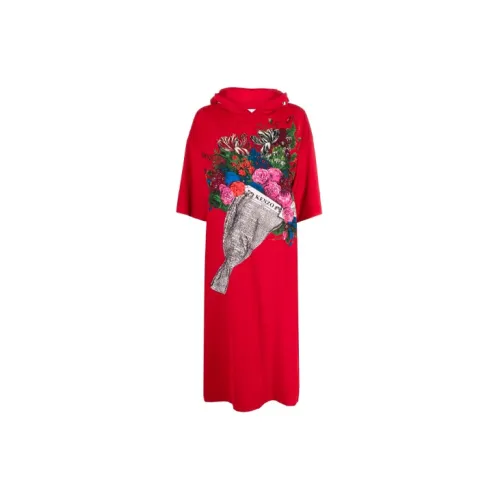 KENZO Short-Sleeved Dresses Women's Red