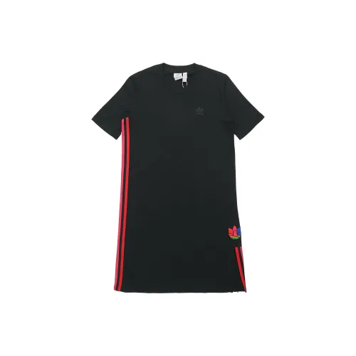 Adidas Originals Short-Sleeved Dresses Women's Black