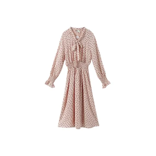 YUMOMO STAR Long-Sleeved Dresses Women's Pink