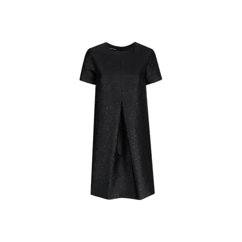 EMPORIO ARMANI Short-Sleeved Dresses Women's Black