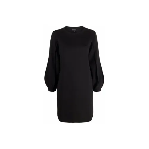 EMPORIO ARMANI Long-Sleeved Dresses Women's Black