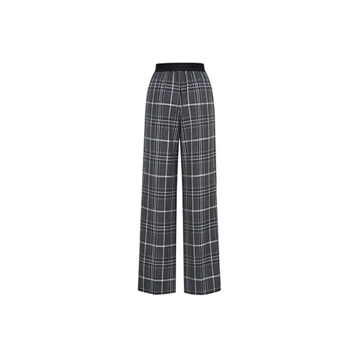 KIMHEKIM Casual Pants Women's Gray Brown-1