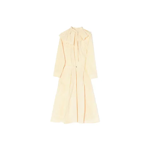 JIL SANDER Long-Sleeved Dresses Women's Beige