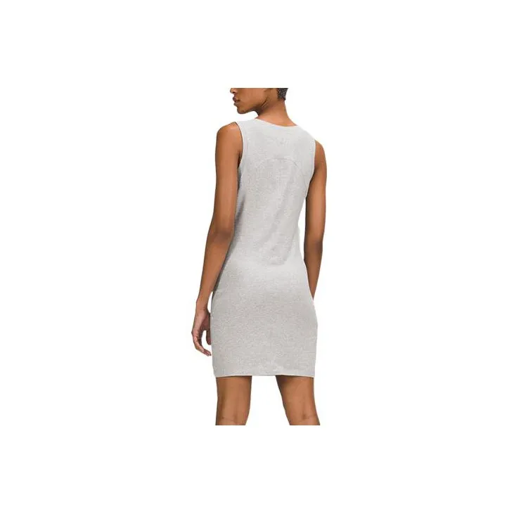 Lululemon Sleeveless Dresses Women's Gray White-2