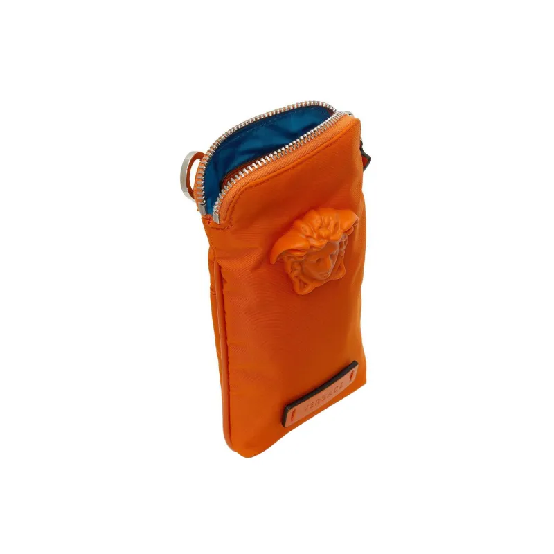 VERSACE Nylon Crossbody Bags Cell Phone Pouch Men's Orange-2