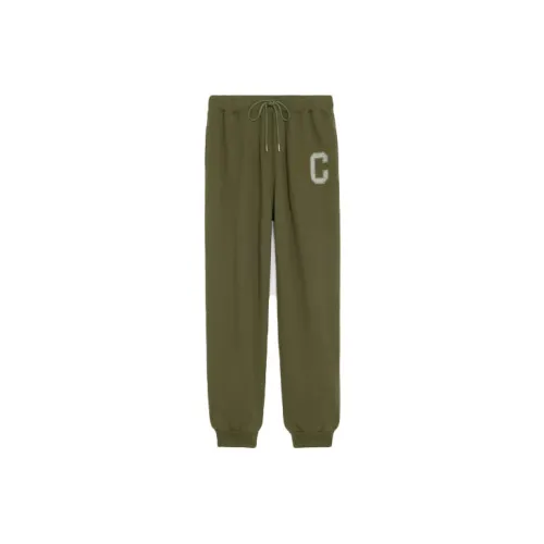 CELINE Knit Sweatpants Women's Dark Khaki