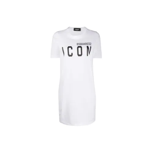 DSQUARED 2 Short-Sleeved Dresses Women's White