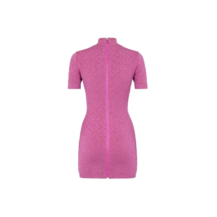 FENDI X Skims Embossed Short Sleeve Dress Colorado-1