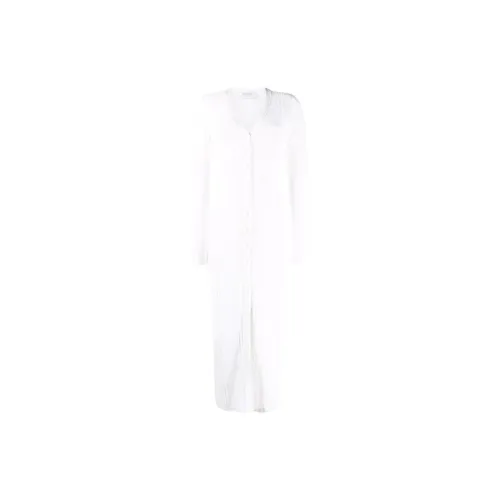 Marine Serre Long-Sleeved Dresses Women's White