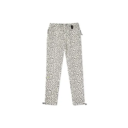 Converse Casual Pants Women's Ivory White Leopard Spotted