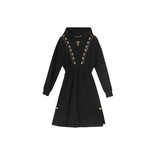 JK&JS Long-Sleeved Dresses Women's Black