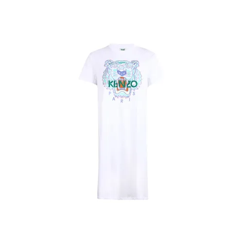 KENZO Short-Sleeved Dresses Women's White