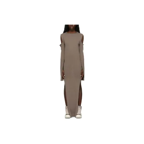 Rick Owens DRKSHDW Long-Sleeved Dresses Women's Brown