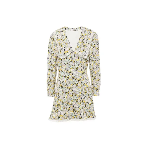 MIU MIU Long-Sleeved Dresses Women's Yellow