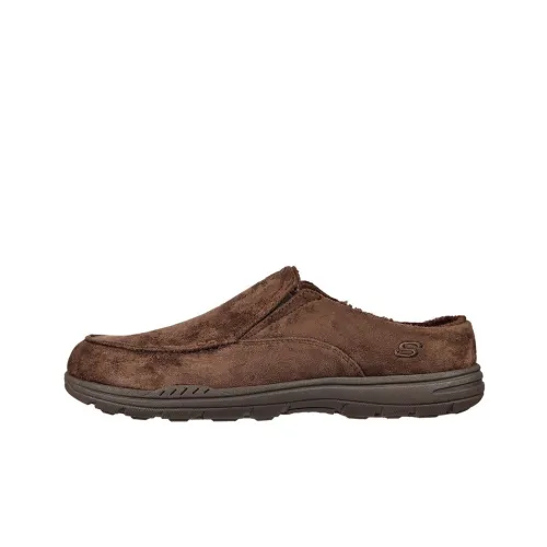 Skechers Relaxed Fit Expected Cushioning Anti-Slip And Wear-Resistant Low-Top Casual Shoes Men's Brown