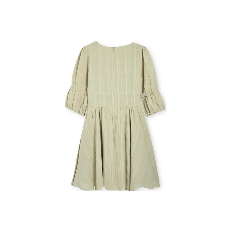 EPTISON WOMAN A Line Skirt Dress-4