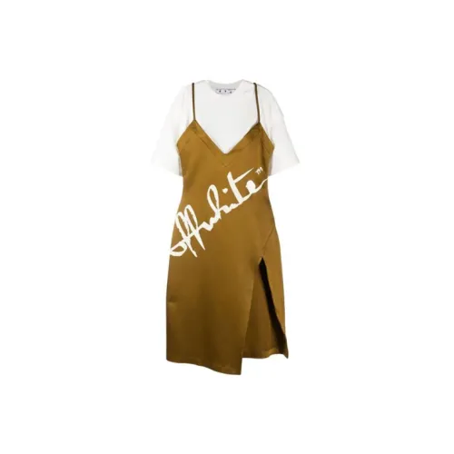 OFF-WHITE FW20 Short-Sleeved Dresses Women's Brown