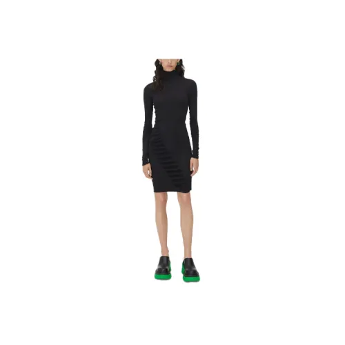 Bottega Veneta Long-Sleeved Dresses Women's Black