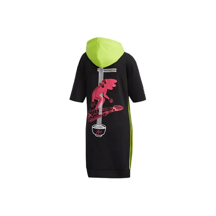 Adidas Neo Short Sleeved Dresses Women's Black-1
