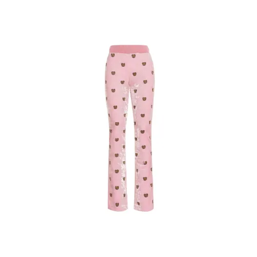 MOSCHINO Knitted Sweatpants Women's Pink