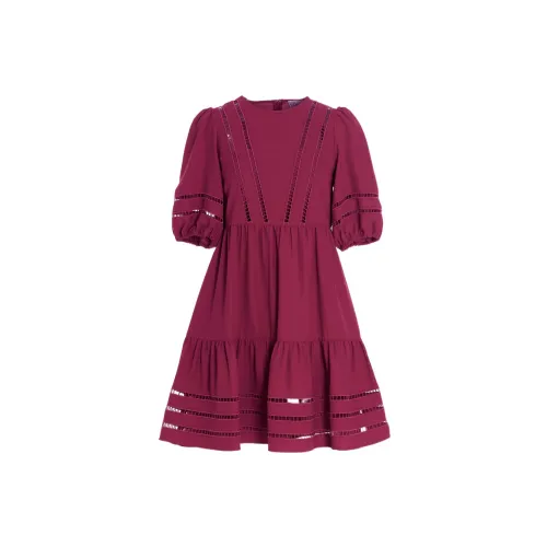 RED VALENTINO Short-Sleeved Dresses Women's Fuchsia