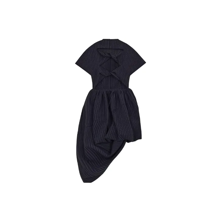 WE11DONE Short Sleeved Dresses Women's Marine Blue-1