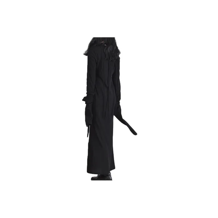Yohji Yamamoto Long Sleeved Dresses Women's Black-1