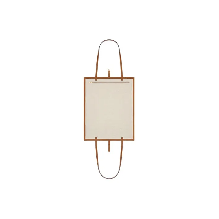 CELINE Textile With Cow Leather Patchwork Portable Crossbody Bag Shoulder Bag Women's Natural Brown-5