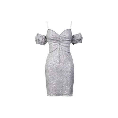 WooHa Short-Sleeved Dresses Women's Silver Gray