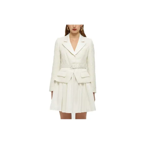 Self-portrait Long-Sleeved Dresses Women's White