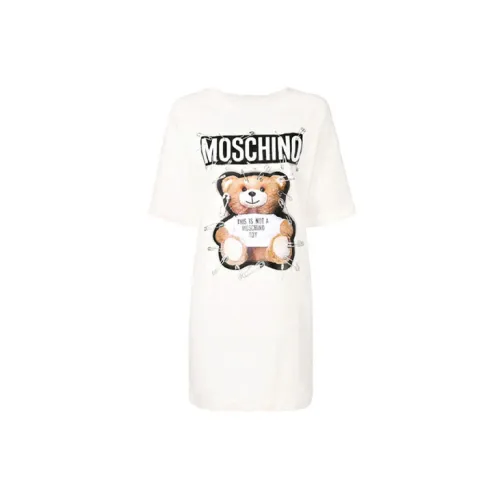 MOSCHINO Short-Sleeved Dresses Women's White