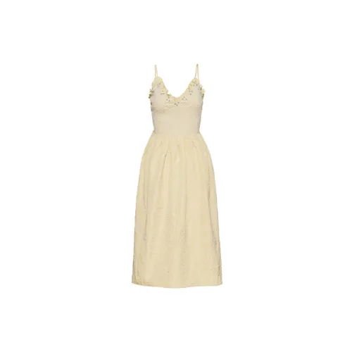 MIU MIU Sleeveless Dresses Women's Yellow