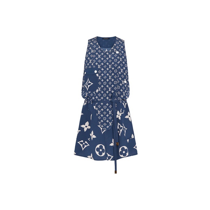 Louis Vuitton Blue Dresses on Sale Authentic POIZON