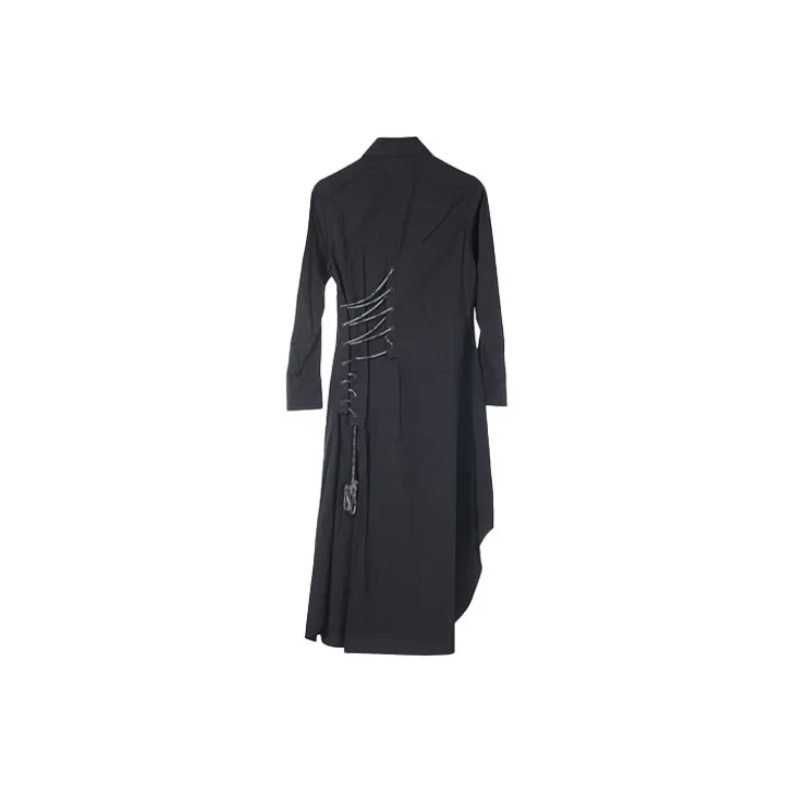 Yohji Yamamoto Long Sleeved Dresses Women's Black-1
