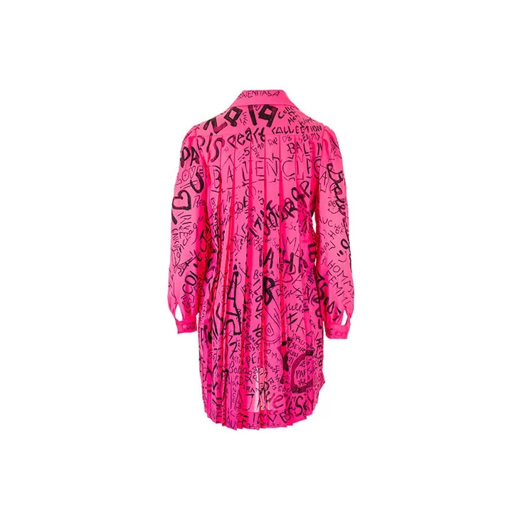 Balenciaga Long-Sleeved Dresses Women's Pink-1