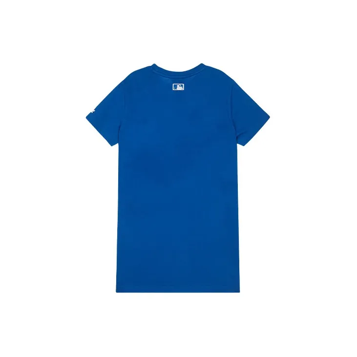 Disney X MLB X Disney Short Sleeved Dresses Women's Blue-1