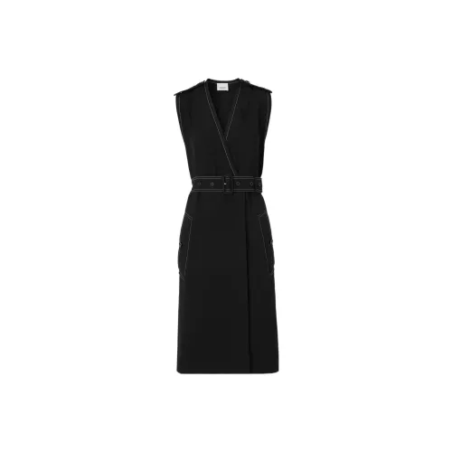 Burberry Sleeveless Dresses Women's Black